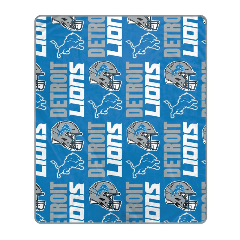 Pegasus Detroit Lions 50" x 60" Homefield Stacked Logos Ultra Soft Blanket