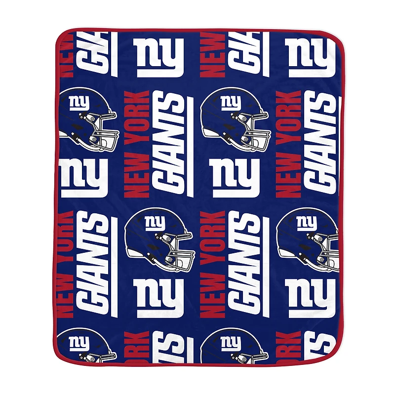Pegasus New York Giants 50" x 60" Homefield Stacked Logos Ultra Soft Blanket