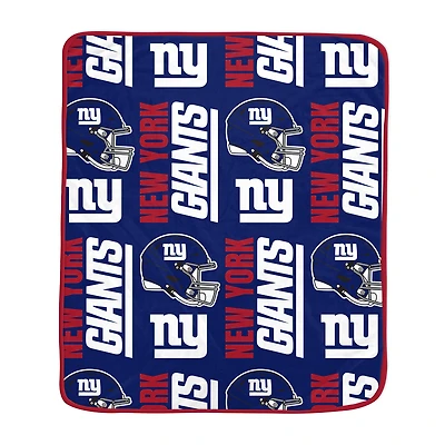 Pegasus New York Giants 50" x 60" Homefield Stacked Logos Ultra Soft Blanket
