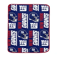 Pegasus New York Giants 50" x 60" Homefield Stacked Logos Ultra Soft Blanket