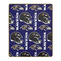 Pegasus Baltimore Ravens 50" x 60" Homefield Stacked Logos Ultra Soft Blanket