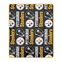 Pegasus Pittsburgh Steelers 50" x 60" Homefield Stacked Logos Ultra Soft Blanket