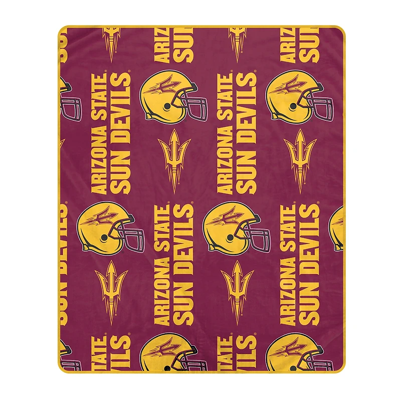 Pegasus Arizona State Sun Devils 50" x 60" Homefield Stacked Logos Ultra Soft Blanket
