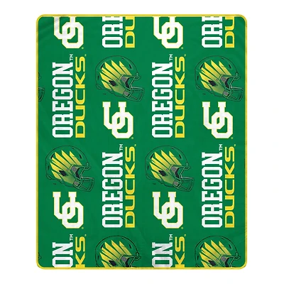 Pegasus Oregon Ducks 50" x 60" Homefield Stacked Logos Ultra Soft Blanket