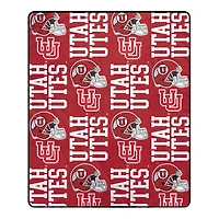 Pegasus Utah Utes 50" x 60" Homefield Stacked Logos Ultra Soft Blanket