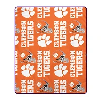 Pegasus Clemson Tigers 50" x 60" Homefield Stacked Logos Ultra Soft Blanket