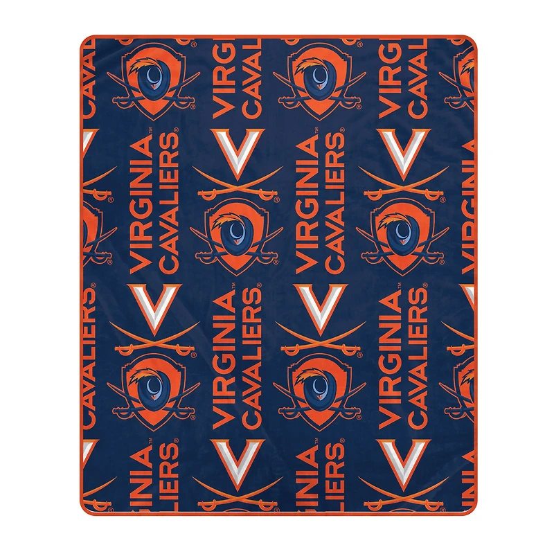 Pegasus Virginia Cavaliers 50" x 60" Homefield Stacked Logos Ultra Soft Blanket