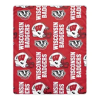 Pegasus Wisconsin Badgers 50" x 60" Homefield Stacked Logos Ultra Soft Blanket