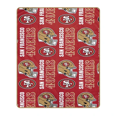 Pegasus San Francisco 49ers 50" x 60" Homefield Stacked Logos Ultra Soft Blanket