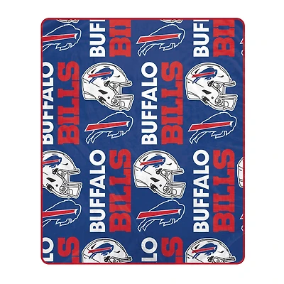 Pegasus Buffalo Bills 50" x 60" Homefield Stacked Logos Ultra Soft Blanket
