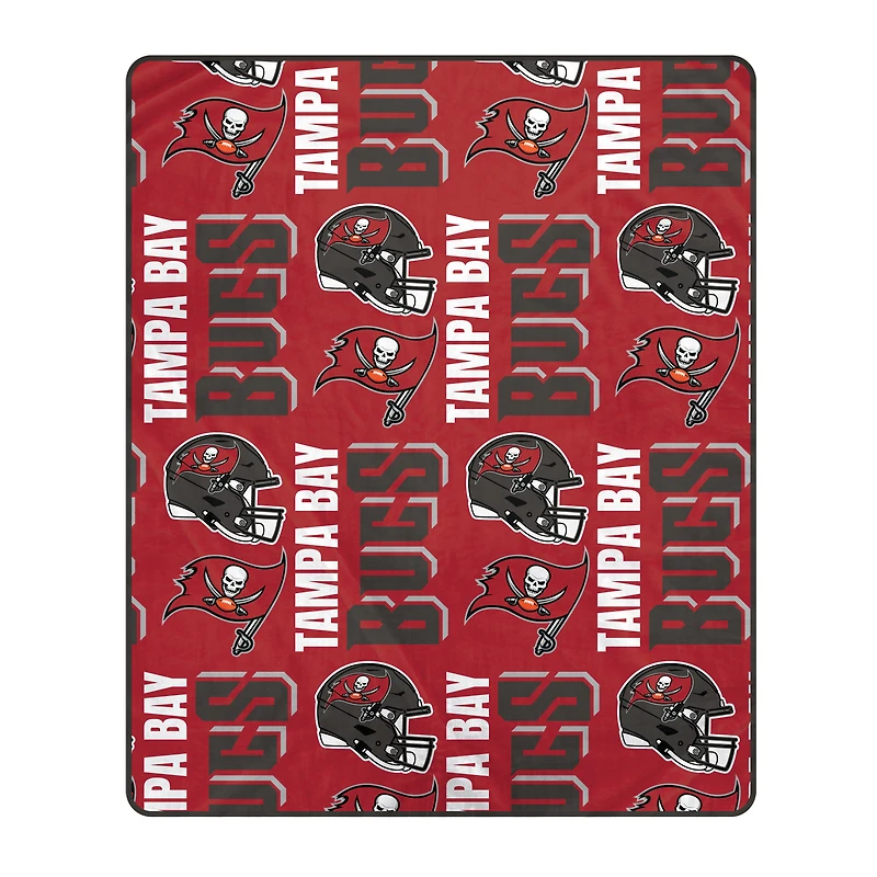 Pegasus Tampa Bay Buccaneers 50" x 60" Homefield Stacked Logos Ultra Soft Blanket