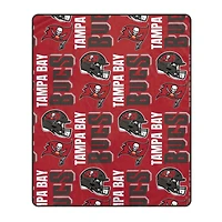 Pegasus Tampa Bay Buccaneers 50" x 60" Homefield Stacked Logos Ultra Soft Blanket