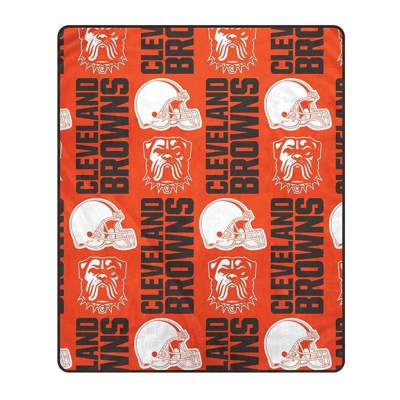 Pegasus Cleveland Browns 50" x 60" Homefield Stacked Logos Ultra Soft Blanket