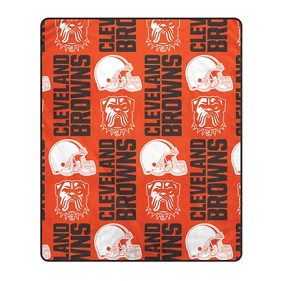 Pegasus Cleveland Browns 50" x 60" Homefield Stacked Logos Ultra Soft Blanket