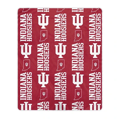 Pegasus Indiana Hoosiers 50" x 60" Homefield Stacked Logos Ultra Soft Blanket