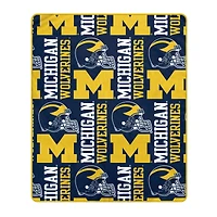 Pegasus Michigan Wolverines 50" x 60" Homefield Stacked Logos Ultra Soft Blanket