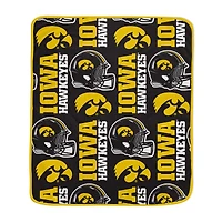 Pegasus Iowa Hawkeyes 50" x 60" Homefield Stacked Logos Ultra Soft Blanket