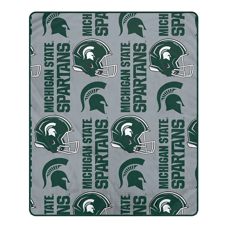 Pegasus Michigan State Spartans 50" x 60" Homefield Stacked Logos Ultra Soft Blanket