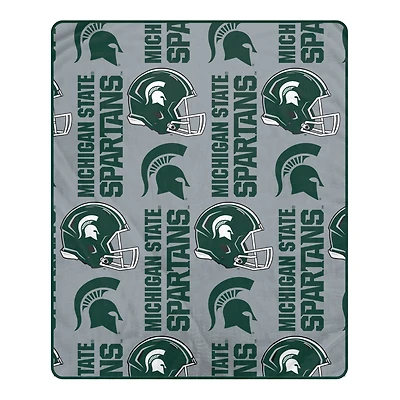 Pegasus Michigan State Spartans 50" x 60" Homefield Stacked Logos Ultra Soft Blanket