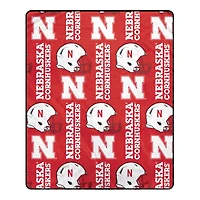 Pegasus Nebraska Huskers 50" x 60" Homefield Stacked Logos Ultra Soft Blanket