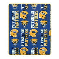 Pegasus Pitt Panthers 50" x 60" Homefield Stacked Logos Ultra Soft Blanket