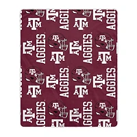 Pegasus Texas A&M Aggies 50" x 60" Homefield Stacked Logos Ultra Soft Blanket