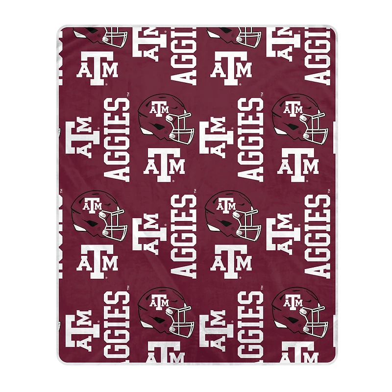 Pegasus Texas A&M Aggies 50" x 60" Homefield Stacked Logos Ultra Soft Blanket