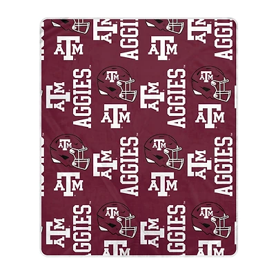 Pegasus Texas A&M Aggies 50" x 60" Homefield Stacked Logos Ultra Soft Blanket