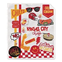 Pegasus Kansas City Chiefs 60" x 70" Loco Fan Ultra Cozy Sherpa Blanket