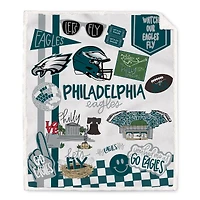 Pegasus Philadelphia Eagles 60" x 70" Loco Fan Ultra Cozy Sherpa Blanket