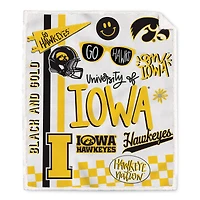 Pegasus Iowa Hawkeyes 60" x 70" Loco Fan Ultra Cozy Sherpa Blanket