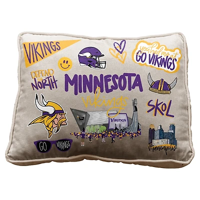 Pegasus Minnesota Vikings 19" Loco Fan Canvas Décor Pillow