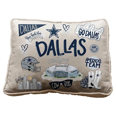 Pegasus Dallas Cowboys 19" Loco Fan Canvas Décor Pillow
