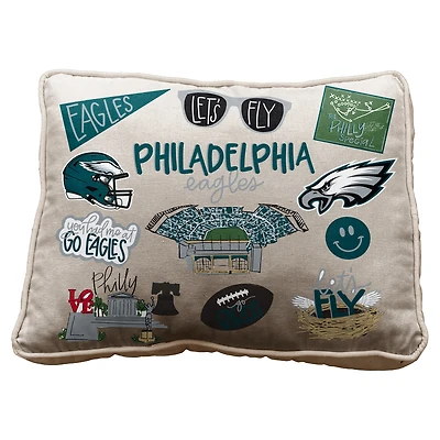 Pegasus Philadelphia Eagles 19" Loco Fan Canvas Décor Pillow