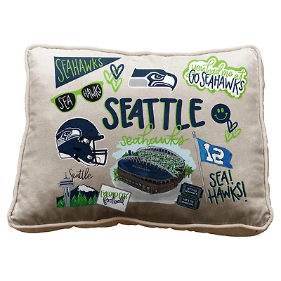 Pegasus Seattle Seahawks 19" Loco Fan Canvas Décor Pillow