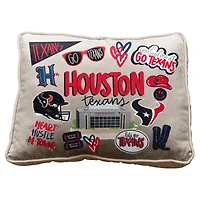 Pegasus Houston Texans 19" Loco Fan Canvas Décor Pillow