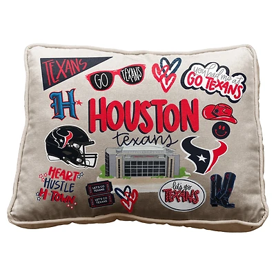 Pegasus Houston Texans 19" Loco Fan Canvas Décor Pillow