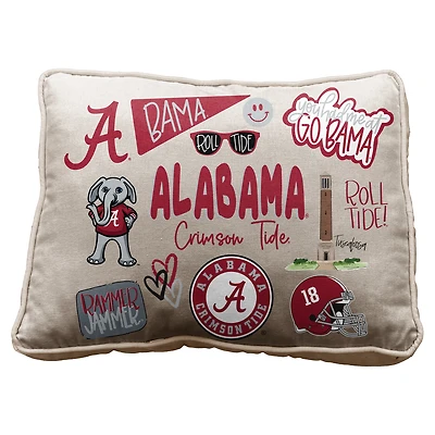 Pegasus Alabama Crimson Tide 19" Loco Fan Canvas Décor Pillow