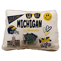Pegasus Michigan Wolverines 19" Loco Fan Canvas Décor Pillow