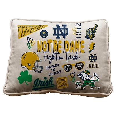 Pegasus Notre Dame Fighting Irish 19" Loco Fan Canvas Décor Pillow