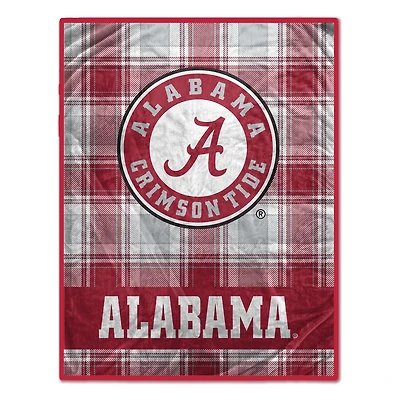 Pegasus Alabama Crimson Tide 66" x 95" Oversized Plaid FAN-mily Ultra Cozy Blanket