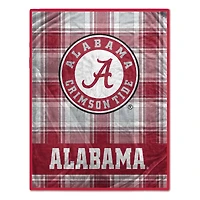 Pegasus Alabama Crimson Tide 66" x 95" Oversized Plaid FAN-mily Ultra Cozy Blanket