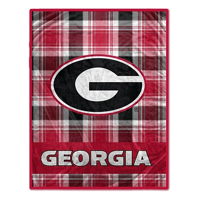 Pegasus Georgia Bulldogs 66" x 95" Oversized Plaid FAN-mily Ultra Cozy Blanket