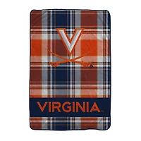 Pegasus Virginia Cavaliers 66" x 95" Oversized Plaid FAN-mily Ultra Cozy Blanket