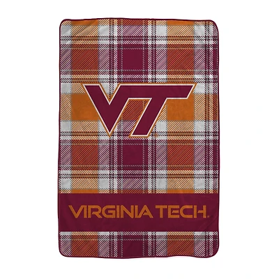 Pegasus Virginia Tech Hokies 66" x 95" Oversized Plaid FAN-mily Ultra Cozy Blanket