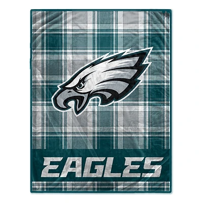 Pegasus Philadelphia Eagles 66" x 95" Oversized Plaid FAN-mily Ultra Cozy Blanket