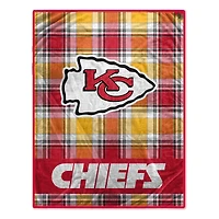 Pegasus Kansas City Chiefs 66" x 95" Oversized Plaid FAN-mily Ultra Cozy Blanket