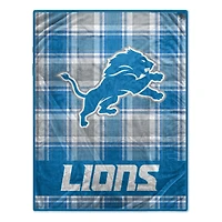 Pegasus Detroit Lions 66" x 95" Oversized Plaid FAN-mily Ultra Cozy Blanket