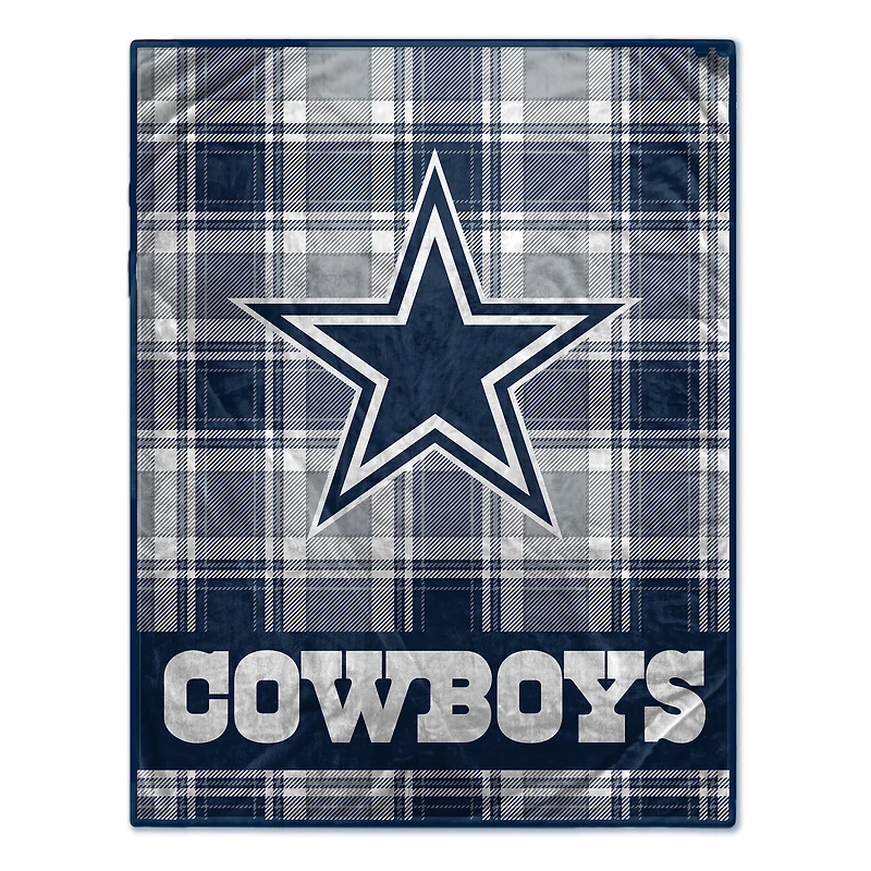 Pegasus Dallas Cowboys 66" x 95" Oversized Plaid FAN-mily Ultra Cozy Blanket