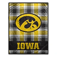 Pegasus Iowa Hawkeyes 66" x 95" Oversized Plaid FAN-mily Ultra Cozy Blanket